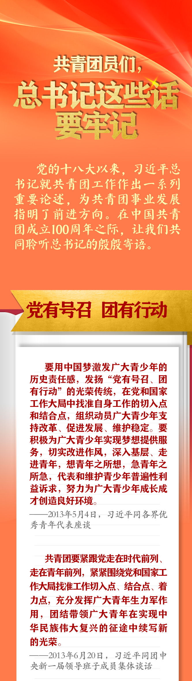 手繪長卷 | 共青團(tuán)員們，總書記這些話要牢記