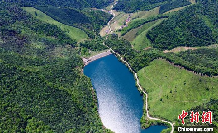 空中俯瞰北山村。洲湖鎮(zhèn)供圖