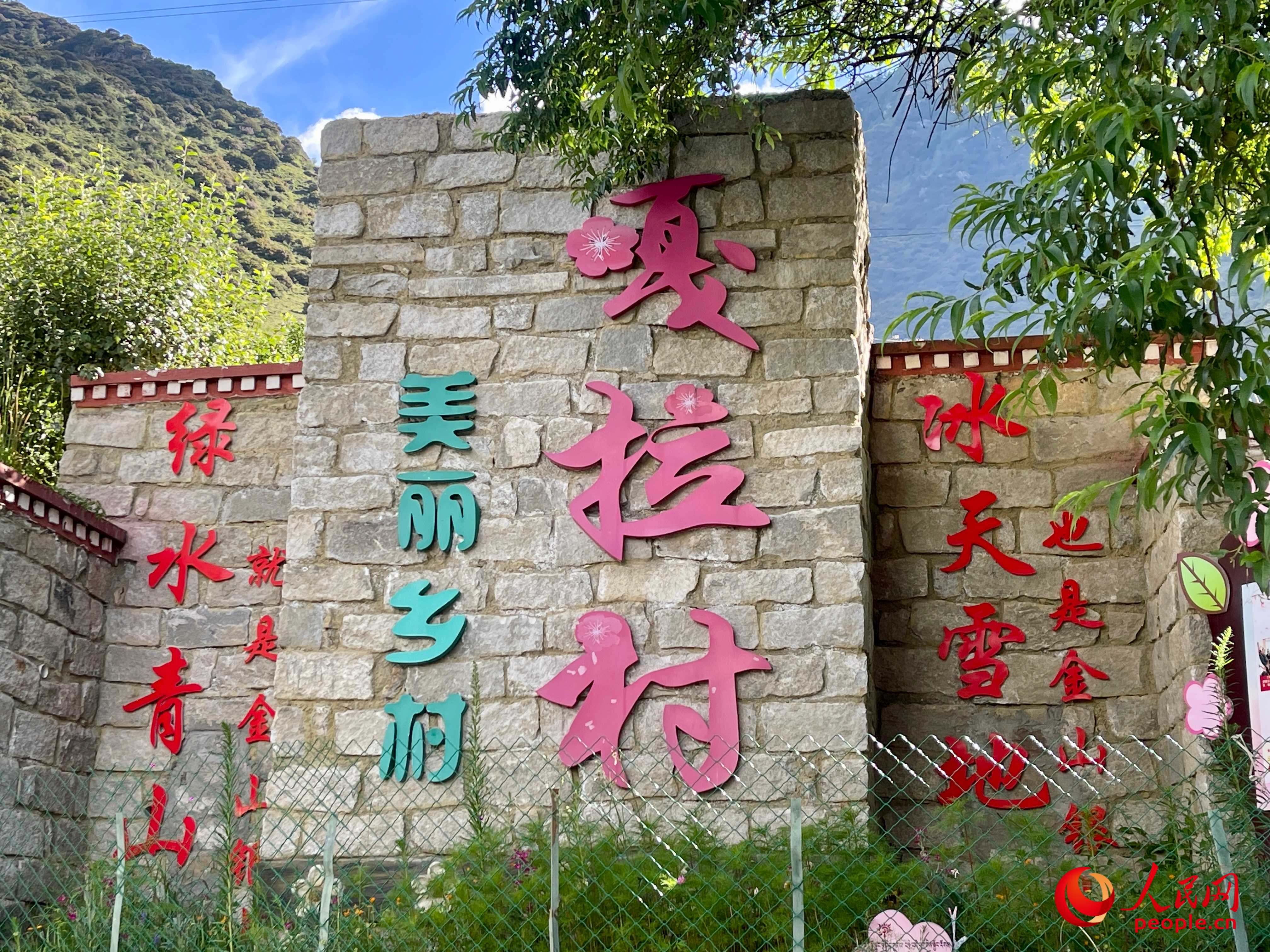 林芝鎮(zhèn)嘎拉村。人民網(wǎng) 周靜圓攝